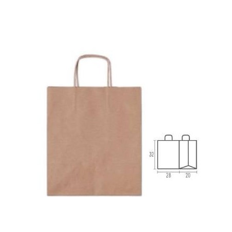 BORSA CARTA AVANA MIS.28x20x32cm PASTIPACK 25pz