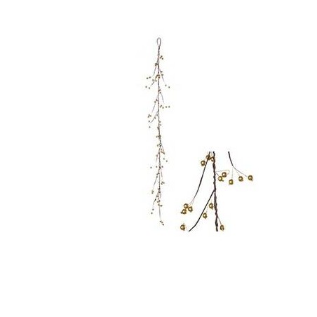 RAMO GHIRLANDA BACCHE ORO 130cm