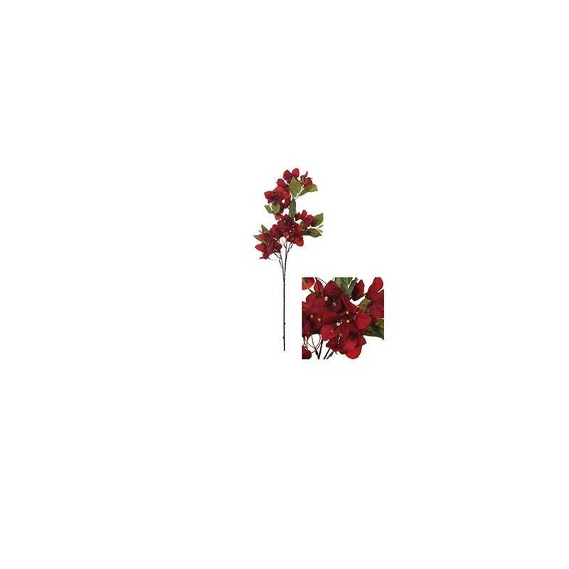 FIORE BOUGAINVILLEA C/STELO 76cm ROSSO