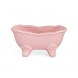 VASCA DA BAGNO ROSA IN CERAMICA 11,5x6,5x6,5cm