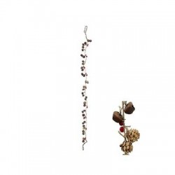 RAMO GHIRLANDA C/CAMPANELLE RUST 150cm