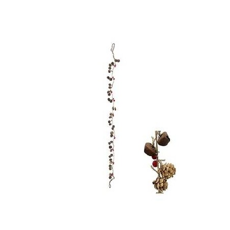 RAMO GHIRLANDA C/CAMPANELLE RUST 150cm