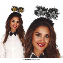 CERCHIETTO TIARA STELLE HAPPY NEW YEAR
