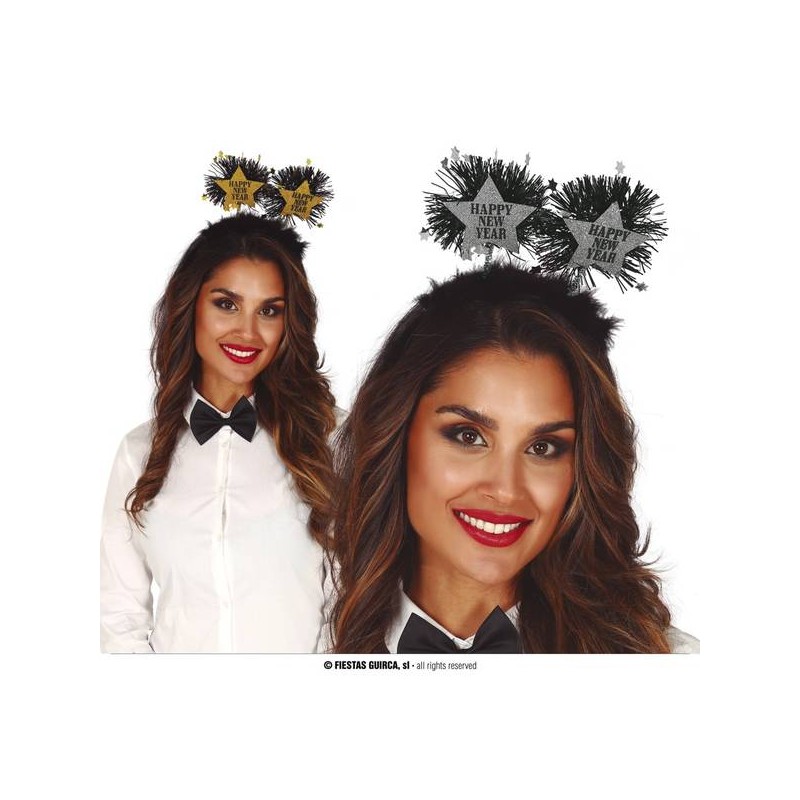 CERCHIETTO TIARA STELLE HAPPY NEW YEAR