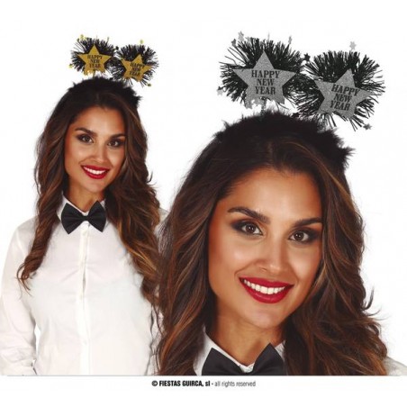 CERCHIETTO TIARA STELLE HAPPY NEW YEAR