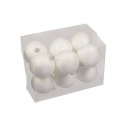 SFERE SPARKLING WHITE Ø8cm 12pz
