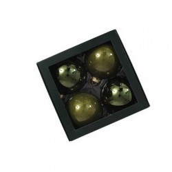 PALLINE VETRO ø100mm PINE OPAL 4pz
