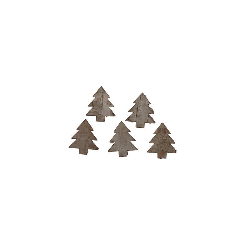 ALBERI SAGOMATI 3,5cm IN CORTECCIA DI BETULLA 60pz