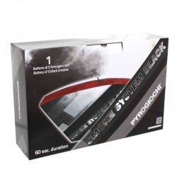 FUMOGENI BATTERIA DI 5 SMOKE SYSTEM NERI 1 MINUTO