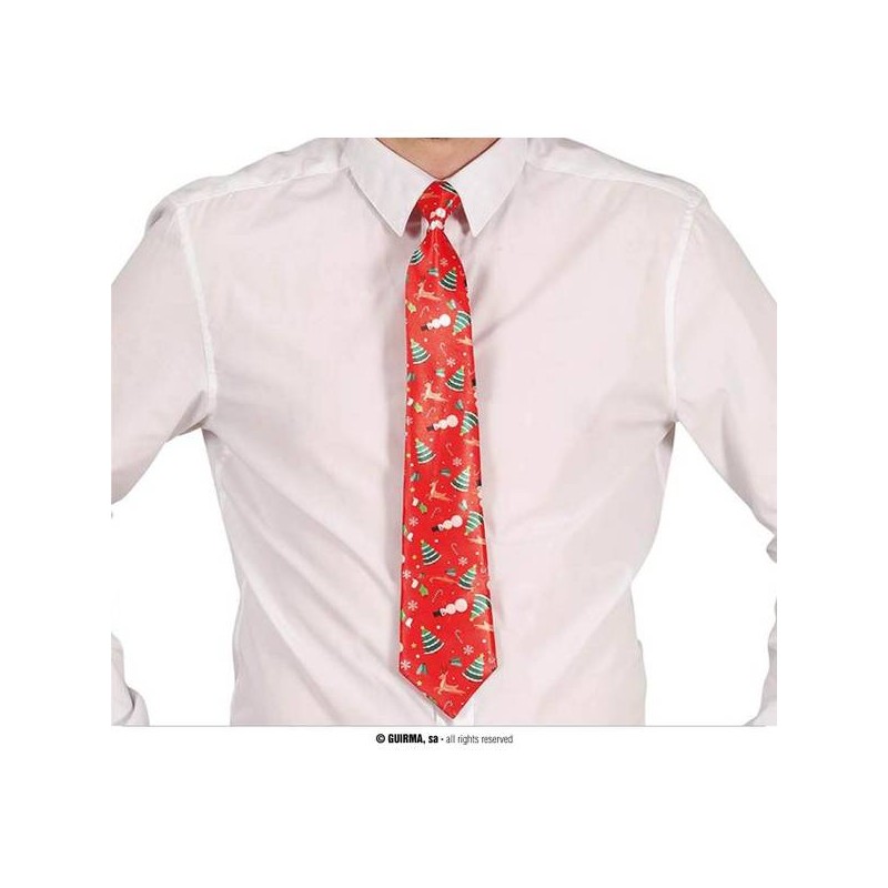 CRAVATTA NATALE ROSSA 45cm