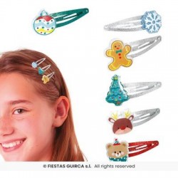SET MOLLETTE CAPELLI NATALIZIE ASS.TE 6pz