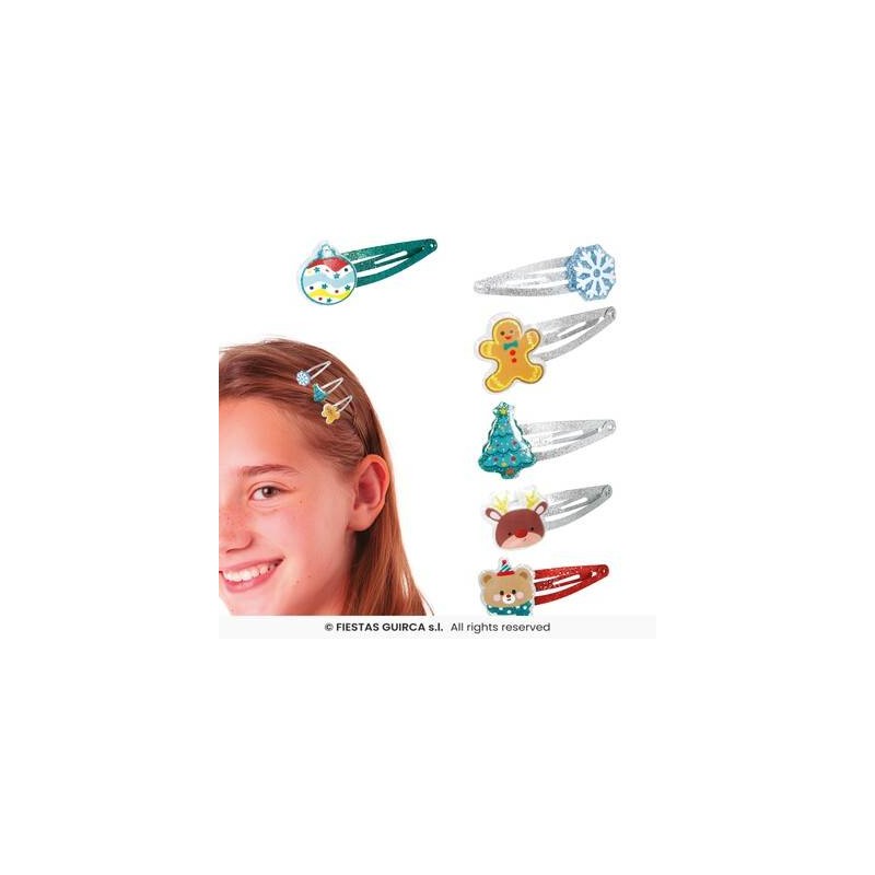 SET MOLLETTE CAPELLI NATALIZIE ASS.TE 6pz