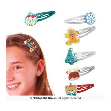 SET MOLLETTE CAPELLI NATALIZIE ASS.TE 6pz