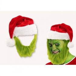 CAPPELLO NATALE CON BARBA VERDE