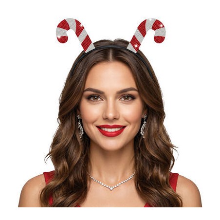 CERCHIETTO CANDY CANE C/STRASS