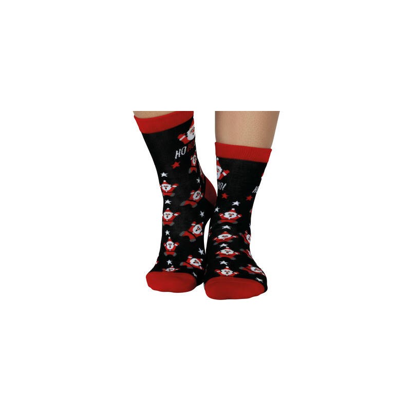 CALZE NATALIZIE ADULTI TG.37-41 HO-HO-HO