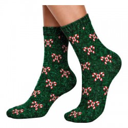 CALZE GLITTER BAMBINI XMAS CANDY CANES n°22-28