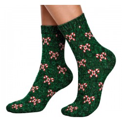 CALZE GLITTER BAMBINI XMAS CANDY CANES n°37-41