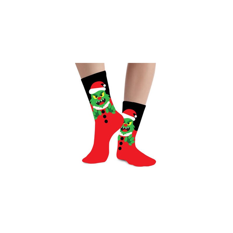 CALZE ADULTI XMAS MOSTRO VERDE n°37-41