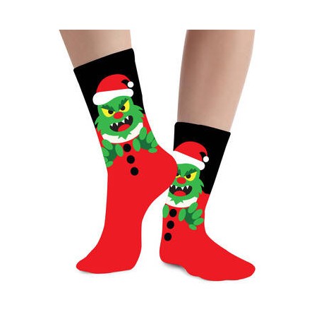 CALZE ADULTI XMAS MOSTRO VERDE n°37-41