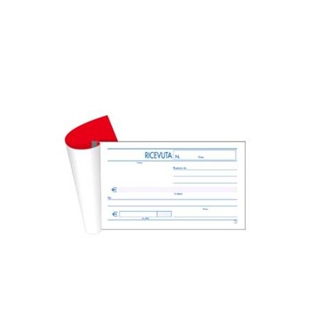BLOCCO RICEVUTE GENERICHE 9,8x16,5cm 2 COPIE 50fg BM