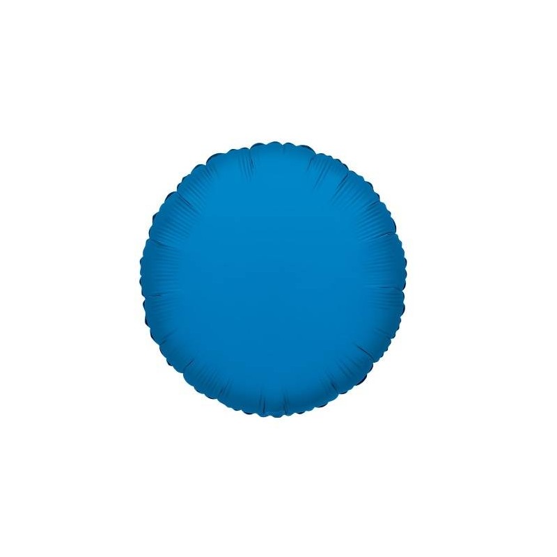 PALLONE MYLAR TONDO BLU ROYAL 18 43cm 1pz RC