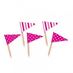 PICKS TRIANGOLARI TRENDY FUXIA 25pz