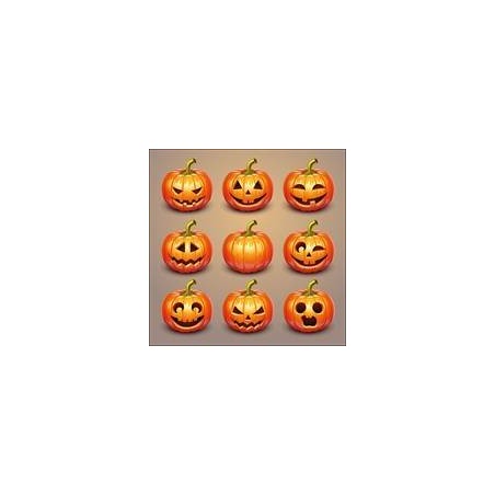 TOVAGLIOLI 33x33cm HALLOWEEN ZUCCHE 20pz
