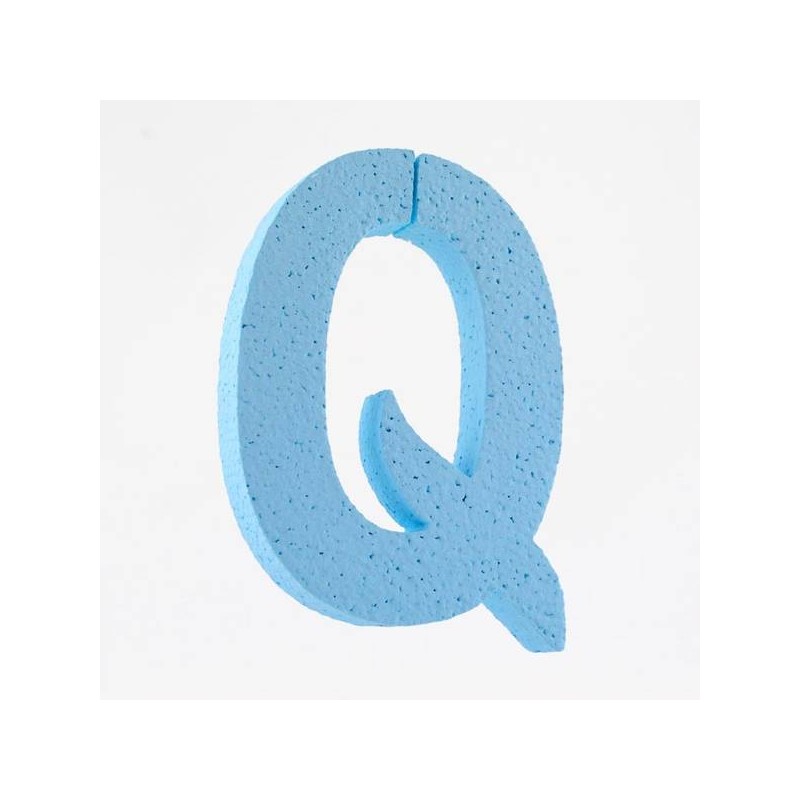 LETTERA POLISTIROLO PASTELLO mm120x90 Q CELESTE