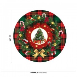PIATTI ALBERO DI NATALE Ø23cm 6pz
