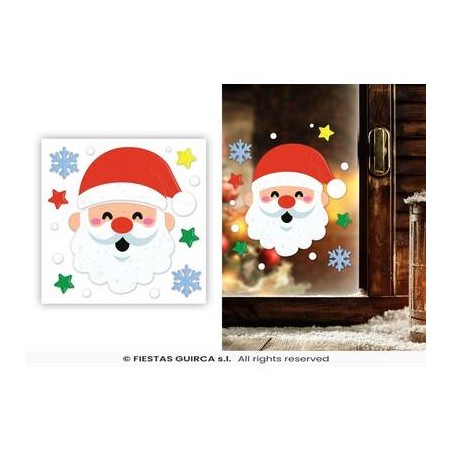 VETROFANIA DECO GEL BABBO NATALE 20x25cm