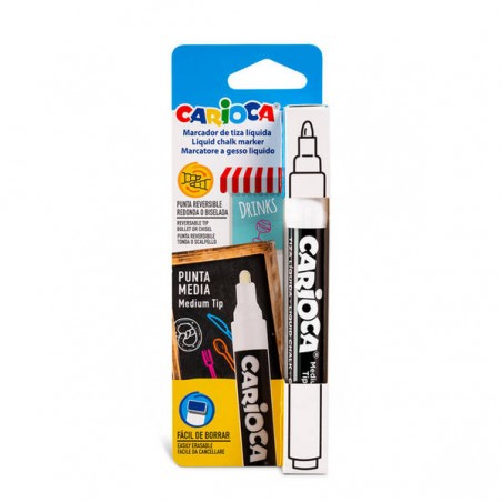 CARIOCA PENNARELLO GESSO LIQUIDO BIANCO 1pz