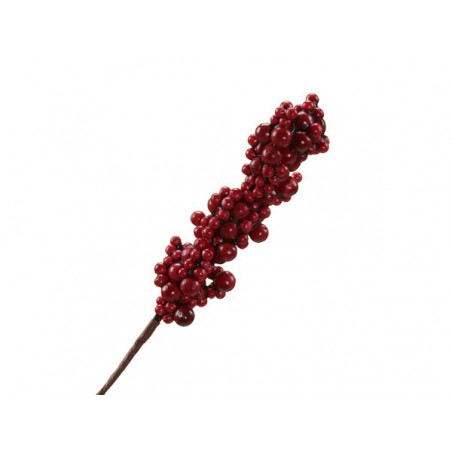 RAMO BACCHE BERRY STEMS RED 17cm 12pz