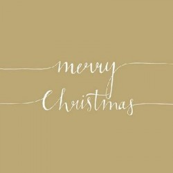 TOVAGLIOLI 33x33 CHRISTMAS NOTE GOLD 20pz