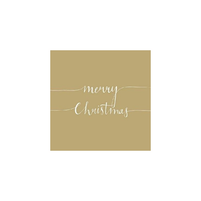 TOVAGLIOLI 33x33 CHRISTMAS NOTE GOLD 20pz
