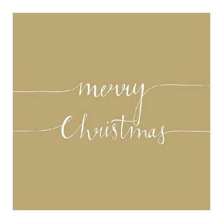 TOVAGLIOLI 33x33 CHRISTMAS NOTE GOLD 20pz