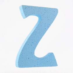 LETTERA POLISTIROLO PASTELLO mm120x90 Z CELESTE