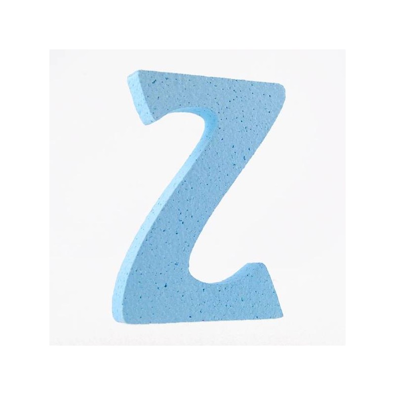 LETTERA POLISTIROLO PASTELLO mm120x90 Z CELESTE