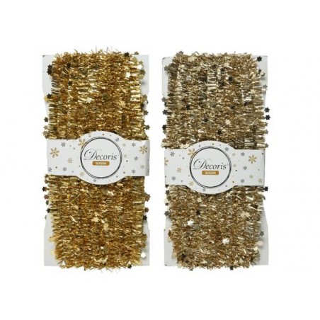 GHIRLANDA METAL C/STELLE 3 FILI ORO 5mt