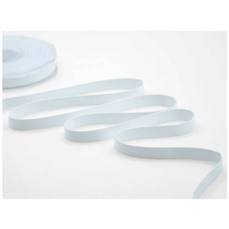 NASTRO DOPPIO RASO OPACO mm10x20mt COL.13 BIANCO OTTICO