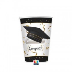 BICCHIERI CARTONCINO 250cc GRADUATION 6pz