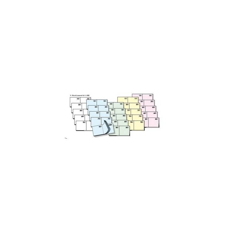 BLOCCO NUMERATO 1/1000 COD.9 10pz
