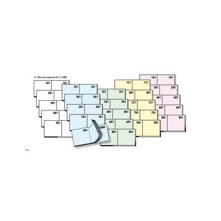 BLOCCO NUMERATO 1/1000 COD.9 10pz