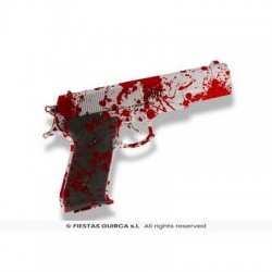 PISTOLA CON SANGUE 24cm