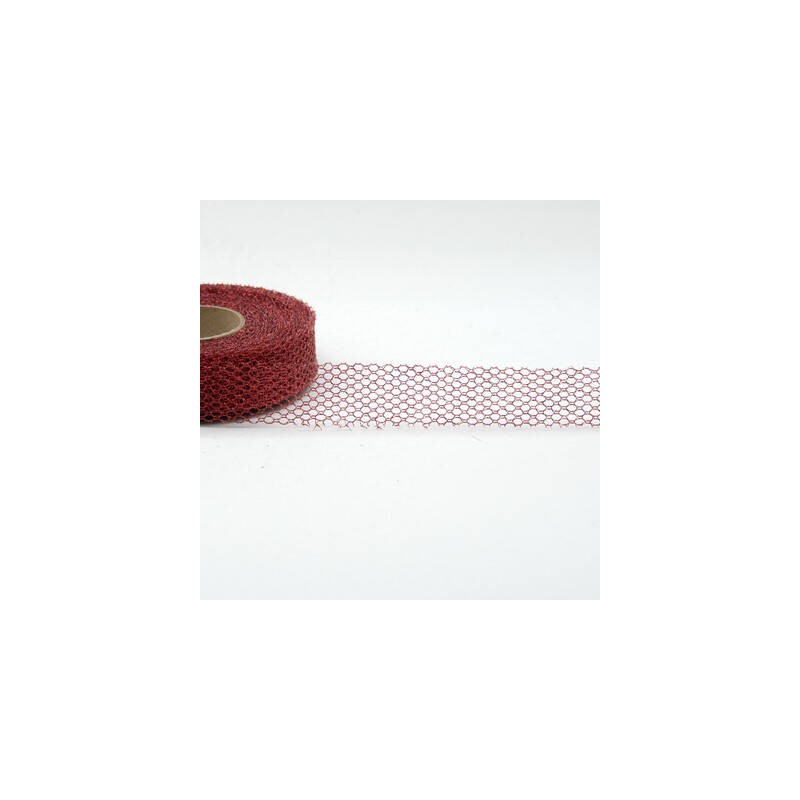 RETINA LUREX mm25x20mt COL. 31 ROSSO
