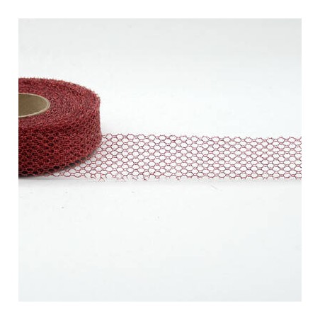 RETINA LUREX mm25x20mt COL. 31 ROSSO