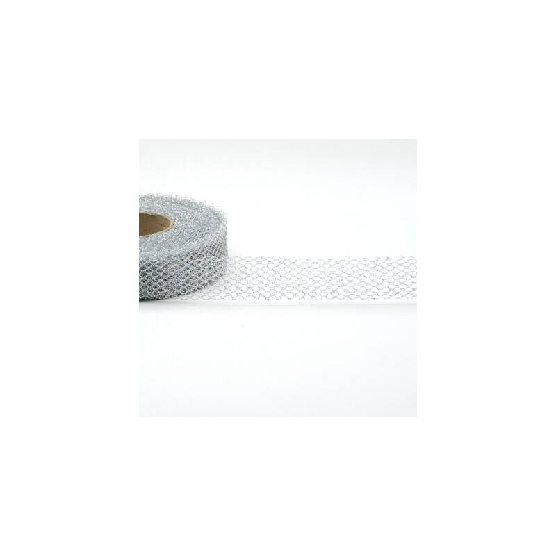 RETINA LUREX mm25x20mt COL. 101 ARGENTO