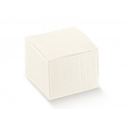 SCATOLA PIEGHEVOLE SETA BIANCO 12x12x12cm 10pz