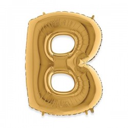 PALLONE MYLAR LETTERA B 102cm 40 GOLD