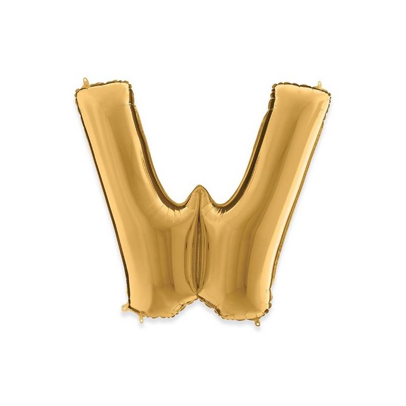 PALLONE MYLAR LETTERA W 102cm 40 GOLD